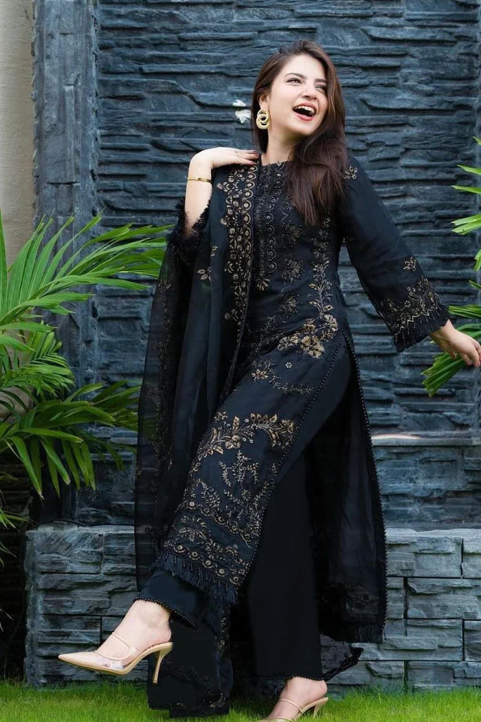 3pc-Embroidered-Lawn SD 203