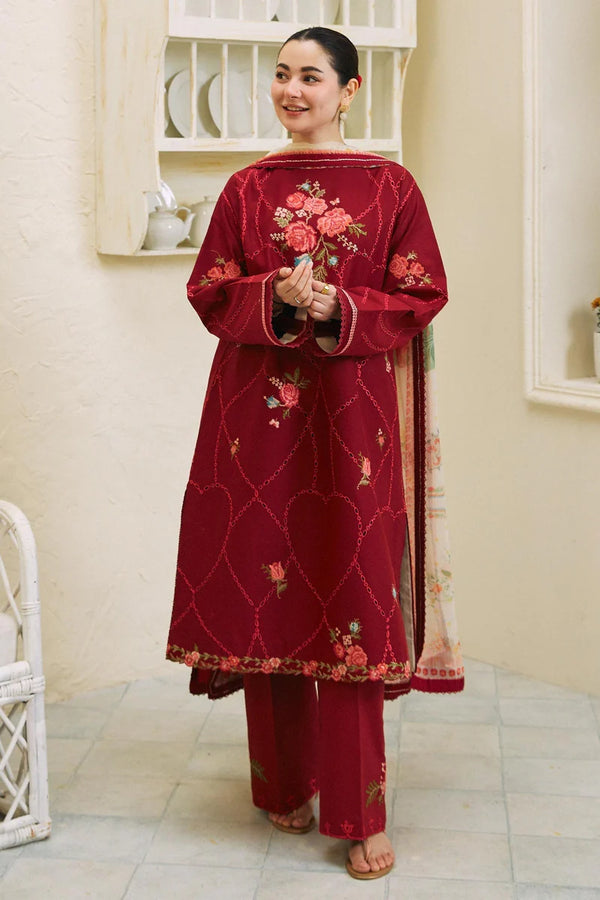 3pc-Printed-Embroidered-Lawn HC 101